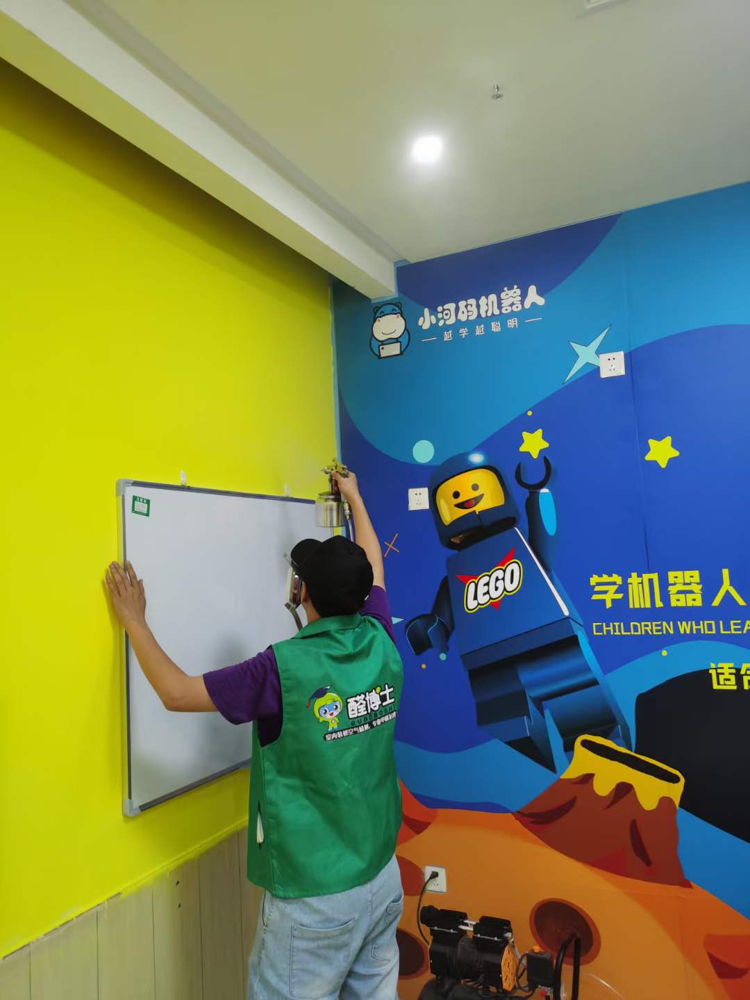 静海500平小河码机器人除甲醛